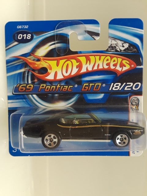 2005 Hot Wheels '69 PONTIAC GTO, BLACK, #18/20